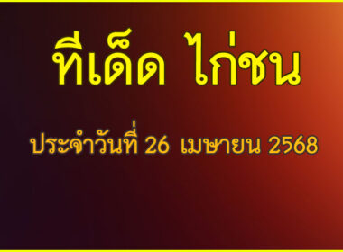 ทีเด็ด ไก่ชน