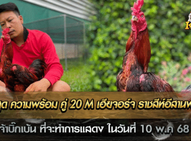 เฮียจอร์จ ราชสีห์อีสานฟาร์ม เหล่าโชคเจริญราชสีห์ ออกมา อัปเดตความพร้อม ของเจ้าบิ๊กเบ้น ที่จะทำการแสดงกัน