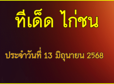 ทีเด็ด ไก่ชน