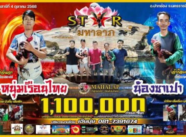 หนุ่มเรือนไทย  🆚  น้องซาเปา