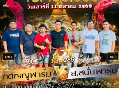 กตัญญูฟาร์ม    🆚  ส.สนั่นฟาร์ม